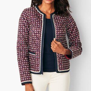 NWOT Talbots reversible quilted short jacket, XL